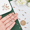 18Pcs 3 Colors Brass Micro Pave Clear Cubic Zirconia Slide Charms KK-GO0001-29-3