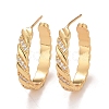 Clear Cubic Zirconia Twist Rope Wrap Stud Earrings EJEW-C022-18G-1