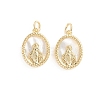 Religion Brass Pendants ZIRC-E164-46G-2