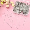 400Pcs 4 Styles 304 Stainless Steel Flat Head Pins STAS-YW0001-72-5