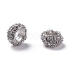 Alloy Rhinestone European Beads X-CPDL-H998-18-1