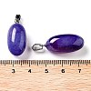 Natural Agate Dyed Pendants G-Q016-03D-3