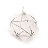 Natural Quartz Crystal Pendants G-D458-07P-06-RS-2