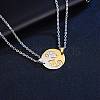 Valentine's Day 201 Stainless Steel Dog Puppy Puzzle Couple Necklaces for Women Men WGE4B3D-02-1