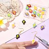20Pcs 10 Colors Handmade Lampwork Pendants PALLOY-CJ00166-5