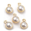ABS Plastic Imitation Pearl Charms FIND-C039-02B-1