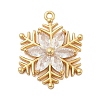 Brass Micro Pave Cubic Zirconia Pendatns KK-I380-02G-1