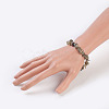 Natural Labradorite Stretch Bracelets BJEW-JB03681-07-3
