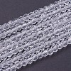 Faceted(32 Facets) Round Glass Beads Strands X-EGLA-J042-4mm-12-1