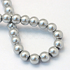 Baking Paint Pearlized Glass Pearl Round Bead Strands X-HY-Q003-4mm-34-4