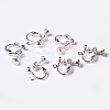 Brass Screw Clip Earring Converter EC143-S-4