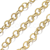 Brass Flat Oval Cable Chains X-CHC025Y-G-2