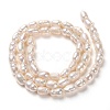Natural Cultured Freshwater Pearl Beads Strands X-PEAR-J005-60-3