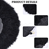 Plastic & Feather Folding Fan AJEW-WH20130-171C-5