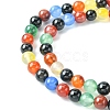 Natural Agate Beads Strands G-YW0001-33A-2