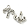 Rack Plating Brass Micro Pave Cubic Zirconia Pendants KK-K386-02G-P-2