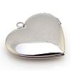 Tarnish Resistant 316 Stainless Steel Photo Locket Pendants STAS-S046-09-1