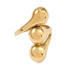304 Stainless Steel Open Cuff Rings for Women RJEW-A049-01A-G-2