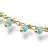 Brass Handmade Glass Beaded   Necklaces NJEW-JN03135-01-2