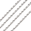 Tarnish Resistant 3.28 Feet 304 Stainless Steel Link Chains X-CHS-K002-25-1