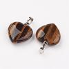 Natural Tiger Eye Pendants G-G956-B01-FF-2