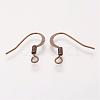 Brass French Earring Hooks KK-Q366-AB-NF-2