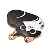 Alloy Enamel Pendants ENAM-M046-11G-A-4