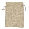 Christmas Printed Burlap Packing Pouches Drawstring Bags ABAG-Q053-02B-02-2