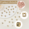 880Pcs Antique Golden Plated Large Hole Acrylic Letter European Beads PACR-PA0001-22-6