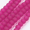 Baking Paint Transparent Glass Bead Strands GLAA-S031-6mm-39-1