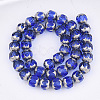 Electroplate Glass Beads Strands X-EGLA-T019-02C-2