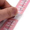 Pink Rectangle Paper Thank You Stickers X1-DIY-C042-07B-4