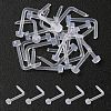 Acrylic L-Shaped Nose Ring AJEW-YW0001-06G-1