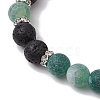 Natural Weathered Agate Stretch Bracelets BJEW-JB11101-4