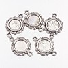 Tibetan Style Link Cabochon Bezel Settings LS-TIBEP-0578-S-FF-2