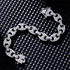 Hip-hop Alloy Micro Pave Cubic Zirconia Link Chain Bracelets for Women KD4183-2-2