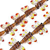 Autumn Theme Handmade Lampwork Beads Strands LAMP-Q031-017D-1