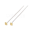 Brass Micro Pave Cubic Zirconia Stud Earring Findings CU-CBA4618-01P-04-1