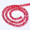 Electroplate Glass Beads Strands EGLA-A034-T8mm-B06-2
