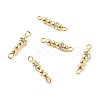 Electroplate Non-magnetic Synthetic Hematite Connector Charms PALLOY-JF01516-1