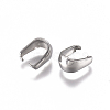 Tarnish Resistant 304 Stainless Steel Snap on Bails STAS-L234-158P-2