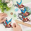 Bird Polyester Embroidery Iron on Appliques PATC-WH0008-35-3