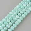 Synthetic Crackle Quartz Beads Strands GLAA-S134-6mm-11-1