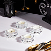 AHADEMAKER 4Pcs Glass Candle Holder AJEW-GA0005-48-4