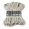 10 Skeins 12-Ply Metallic Polyester Embroidery Floss OCOR-Q057-A02-1