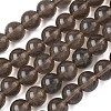 Natural Ice Obsidian Beads Strands G-P590-A01-8mm-01-2