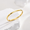 304 Stainless Steel Smooth Hinged Bangles BJEW-Q772-01G-5