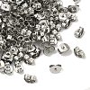 Tarnish Resistant 201 Stainless Steel Ear Nuts X-STAS-S028-11-4