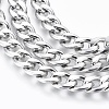 Tarnish Resistant Men Curb Chain Necklace X-NJEW-F027-46-2