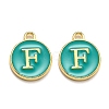 Golden Plated Alloy Enamel Charms LS-ENAM-Q437-15F-1